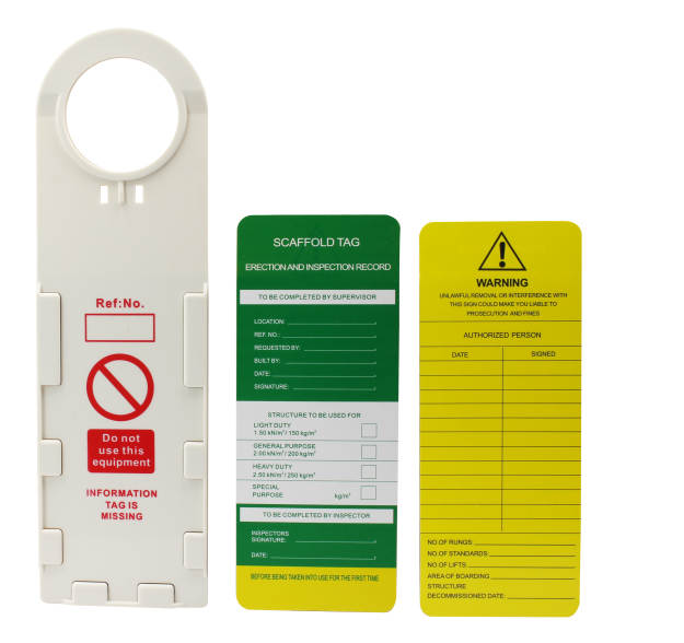 green yellow scaffolding card